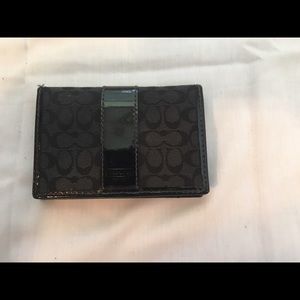 Coach Black ID wallet
