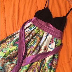 Multicolored circle dress 🌸