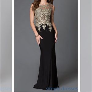 Floor length special occasion dress