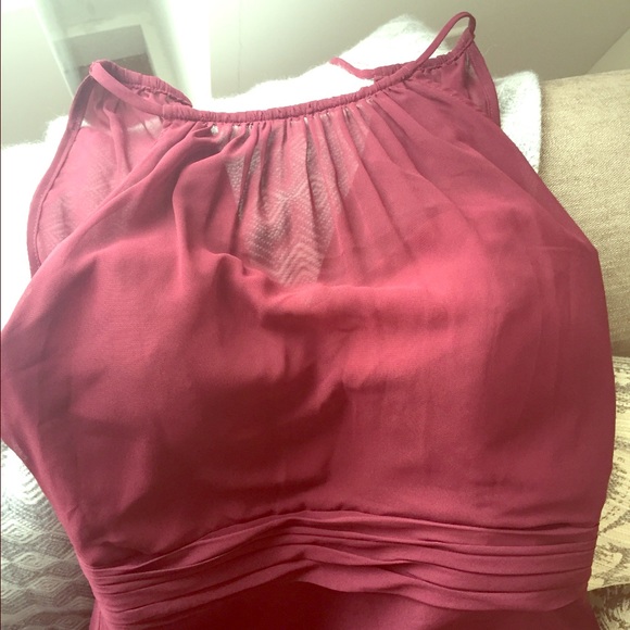 Wine Red Bill Levkoff Gown Bridesmaids Dress