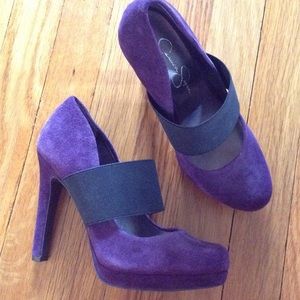 Jessica Simpson suede Heels