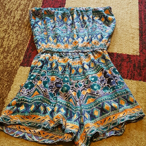 Strapless Romper