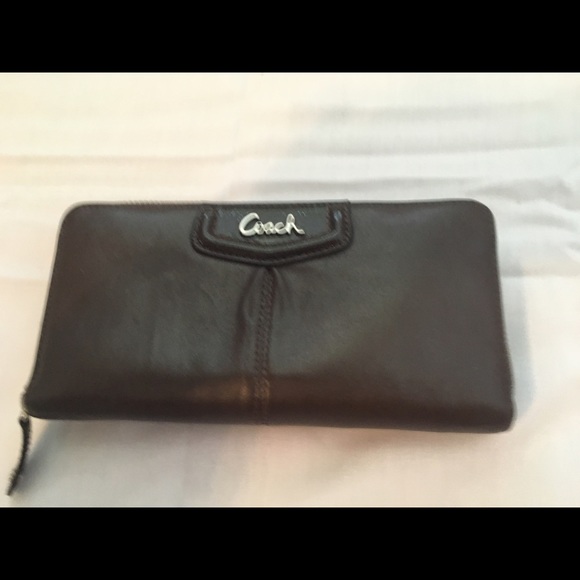 Coach brown leather wallet