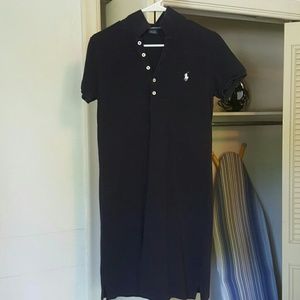 Navy blue polo dress