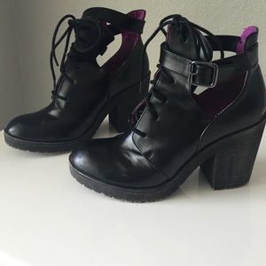Black ankle boots