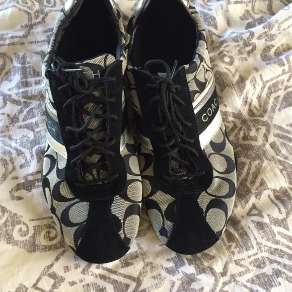 Coach Hilary black and silver shoes
