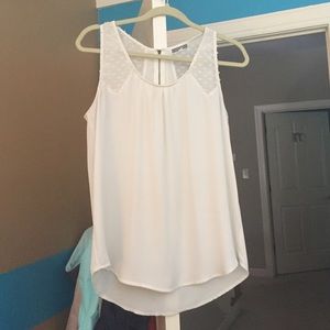 White summer tank top- size M