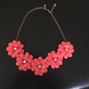 J CREW BRAND NEW ORANGE FLOWER NECKLACE