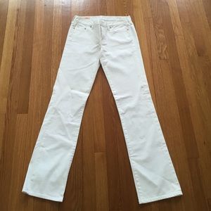 Classic white J.Crew hip slung jeans
