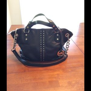 Michael Kors black studded purse