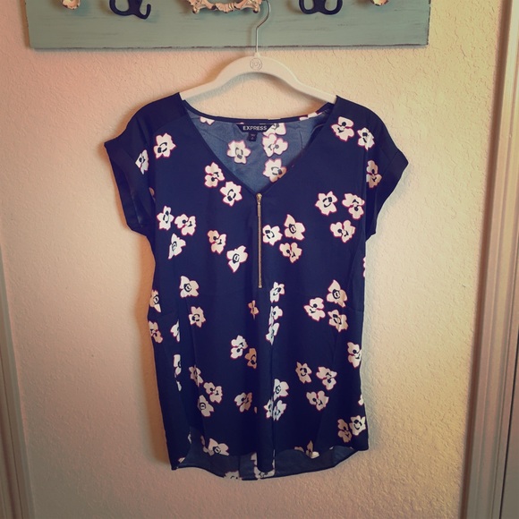Floral Zip Top