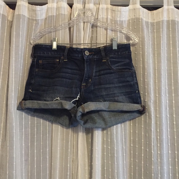 AE denim shorts
