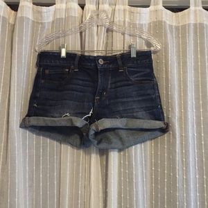AE denim shorts