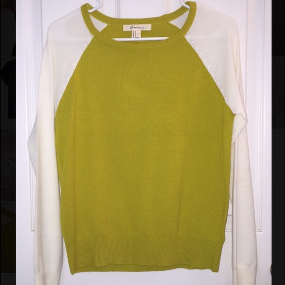 Green and white forever 21 sweater size small