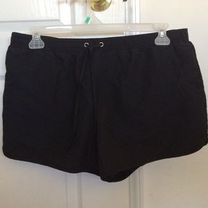 Women's black swim shorts!