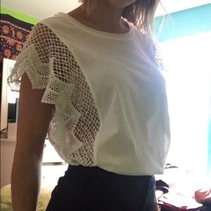 White crochet top