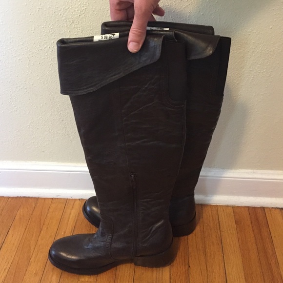 Tall brown boots