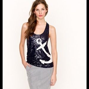 J. Crew Anchor Sequin Tank