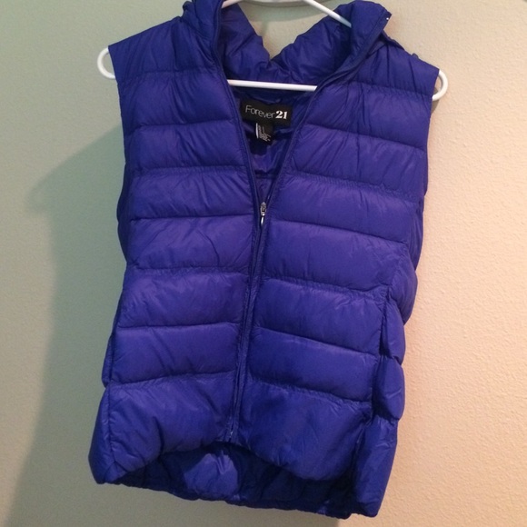 Forever 21 blue/purple Zip Vest