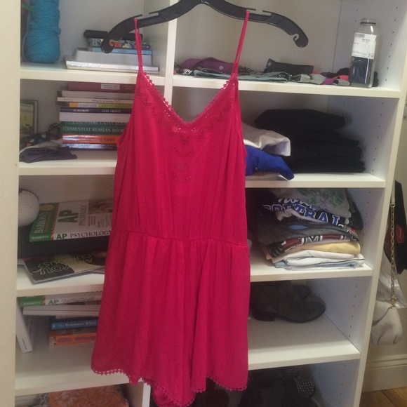 Fuschia dress/ romper... Never worn...