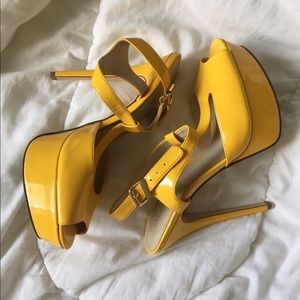 Bright Yellow Stilettos