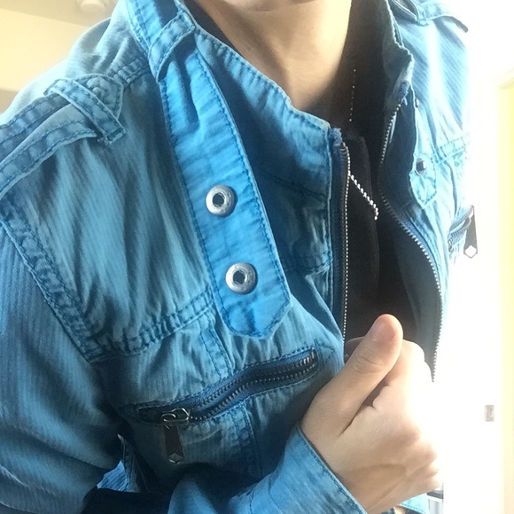 Great European summer blue jacket! - Picture 3 of 4
