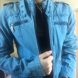 Great European summer blue jacket!