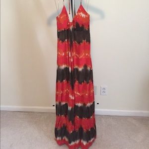 Tie dye maxi dress