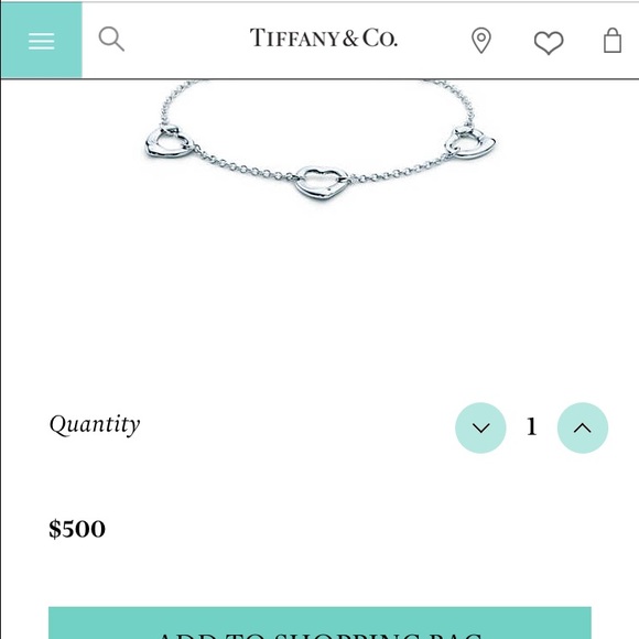 Tiffany and Co. open heart bracelet - Picture 1 of 2