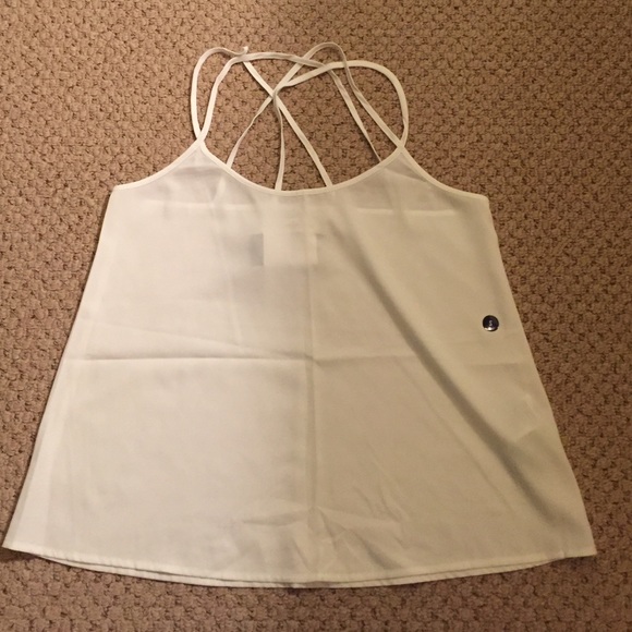 White Abercrombie and Fitch tank top