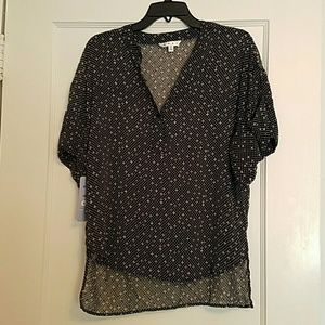 Cabi #239 Swiss Dot Blouse