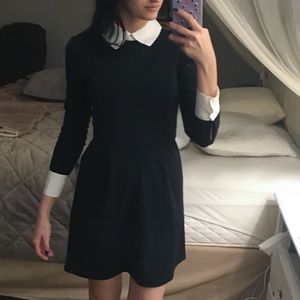 Wednesday Addams style collared dress