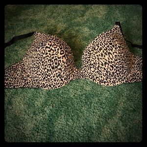 Victoria's Secret Pink Cheetah Print Bra 36D