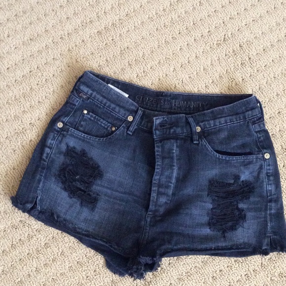 Citizens of Humanity High-Waist Denim Shorts