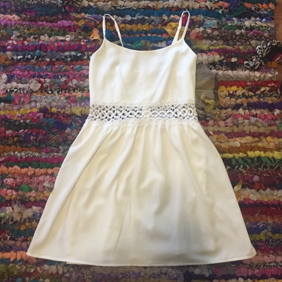 Forever 21 White Crochet Dress