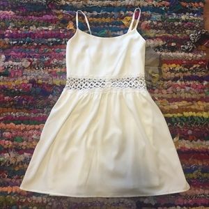 Forever 21 White Crochet Dress
