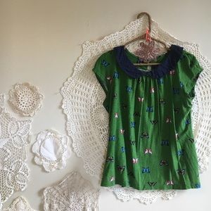 Anthropologie Peter Pan Butterfly tee