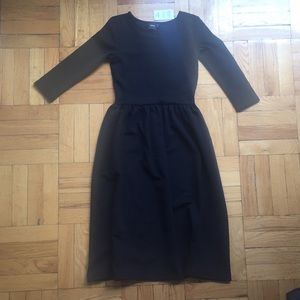Black 3/4 sleeve midi dress from Asos