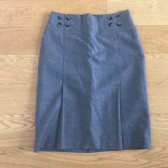 Banana Republic grey wool skirt