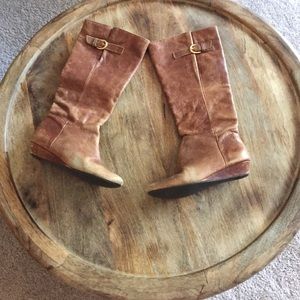 Steve Madden brown leather knee high boots