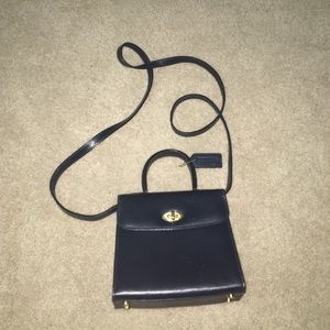 Coach Navy blue crossbody purse