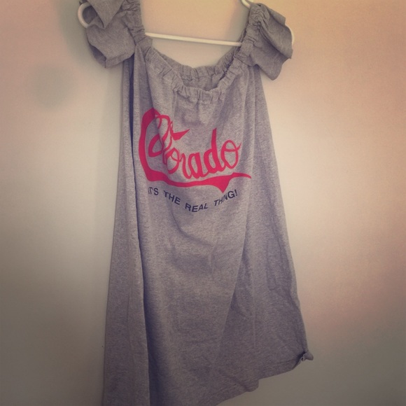 Off shoulder handmade dress