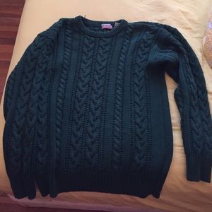 Cable knit sweater. No pulls.