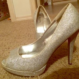 Silver/Glittery Dress Shoes