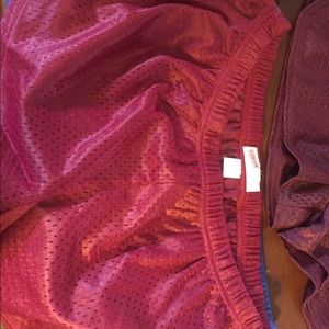 NWOT XL Juniors soffee mesh shorts red