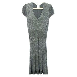 Gerard Darel sweater dress. Gun metal metallic
