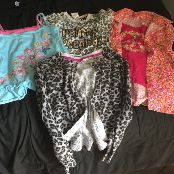 Bundle of Two shirts, a tank and a cardigan