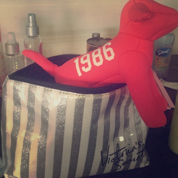 Victoria's Secret makeup bag plus dog !