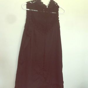 Long black tunic top Lacey