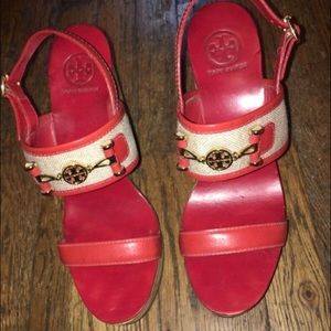 Tory Burch Red Sandals